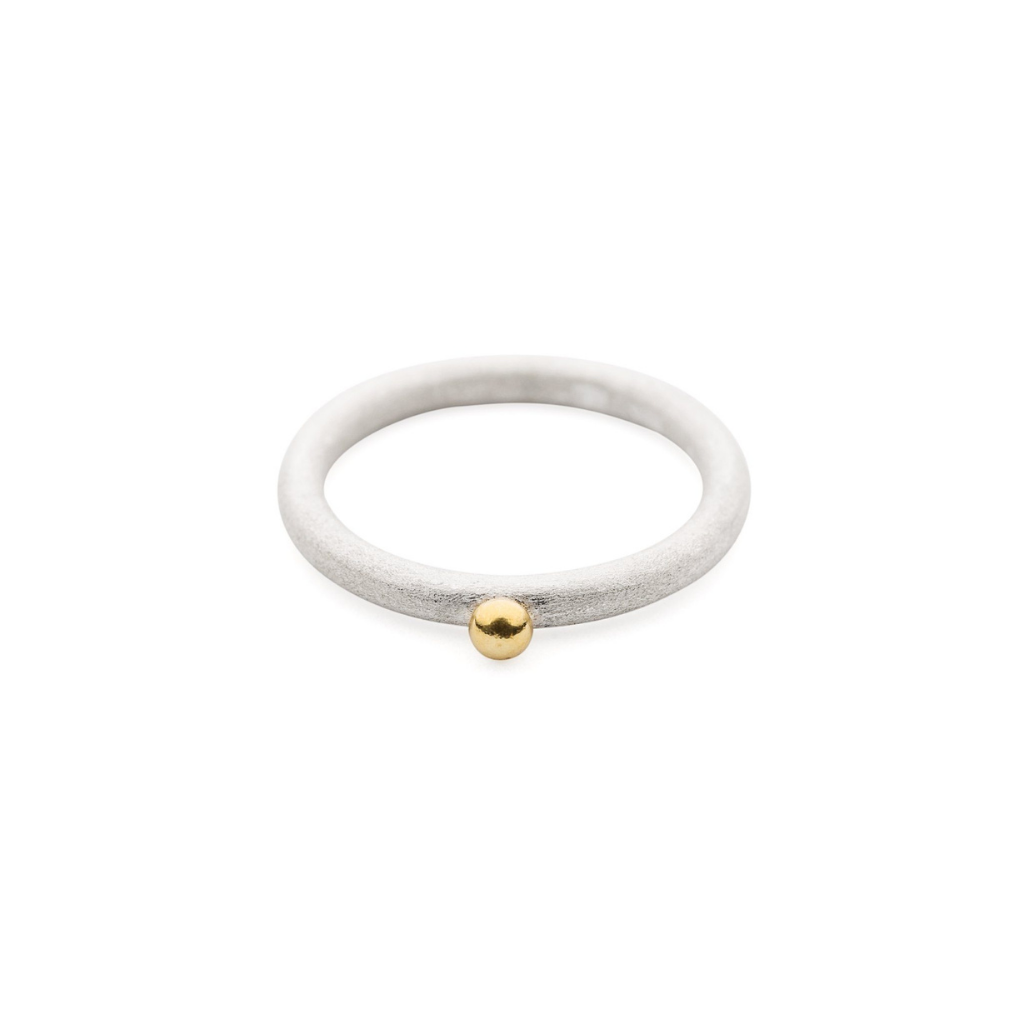 Scattered Yellow Gold Bubble Ring — Petra Jewellery